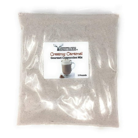 YANKEETRADERS Instant Creamy Caramel Cappuccino Mix, 2 Lb (Make Hot, Iced or (Make The Best Instant Coffee)