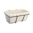 thumbnail image 2 of FashionCha Balcony Railing Planter Decorative Rectangular Vegetables Growing Container Home beige and black, 2 of 9