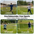 thumbnail image 3 of Slsy 10'x6.5' Sports Soccer Rebounder,2 IN 1 Galvanized steel pipe Soccer Goal for Backyard,5 Adjustable Angles,Soccer Gifts,Perfect for Backyard Practice and Training, 3 of 10