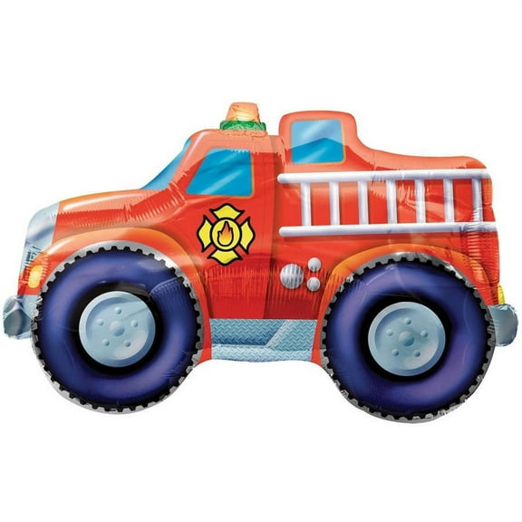 Fire Trucks Jumbo 33" Foil Balloon