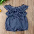 thumbnail image 3 of Tout-petits Bébés Filles Denim Shorts Demper Combinaisons Tenues de Jeu, 3 of 5