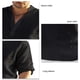 thumbnail image 5 of Camisa informal para hombre, camisa informal de color puro para hombre, camisa de cuello alto para hombre, camisa de manga larga de color puro, construcción resistente, 5 of 5
