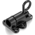 thumbnail image 1 of 7 Packs Black Spring-Loaded Self-Closing Latches - Aluminum Alloy Automatic Door Locks with Screws for Secure Gate, Window, and Cabinet Installations, 1 of 5