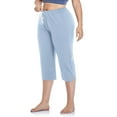 thumbnail image 4 of Glookwis Ladies Elastic Waisted Palazzo Pant Baggy Pants With Pockets Boho Loungewear Straight Leg Drawstring Trousers Bottoms, 4 of 4