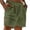 Army Green, variant on Linen Shorts Men Casual Classic Fit Short Summer Beach Shorts