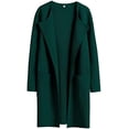 thumbnail image 1 of ANRABESS Cardigan en Tricot à devant Ouvert pour Femmes, Manches Longues, Col à Revers, Décontracté, Uni, Élégant, Veste Chandail, 1 of 9