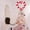 A, variant on Valentine's Day Heart Pom Pom Tree Topper Decoration B - With 3-Inch Small Base Heart-Shaped Fluffy Pom Pom Decorative Accent - For Valentine's Day Celebrations Romantic Couples