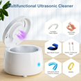 thumbnail image 2 of OUSITAID Utrasonic Retainer Cleaner  Denture Ultrasonic Cleaner Portable Aligner Sonic Dental Appliance Cleaner Jewelry Cleaning Machine For Home Travel  Sonic Dental Cleaner Ultrasonic D, 2 of 4