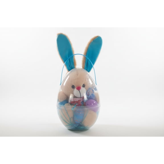 Blue, Easter Egg Basket with Bunny Ears