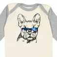 thumbnail image 4 of Inktastic French Bulldog Portrait with Sunglasses Boys or Girls Long Sleeve Baby Bodysuit, 4 of 5