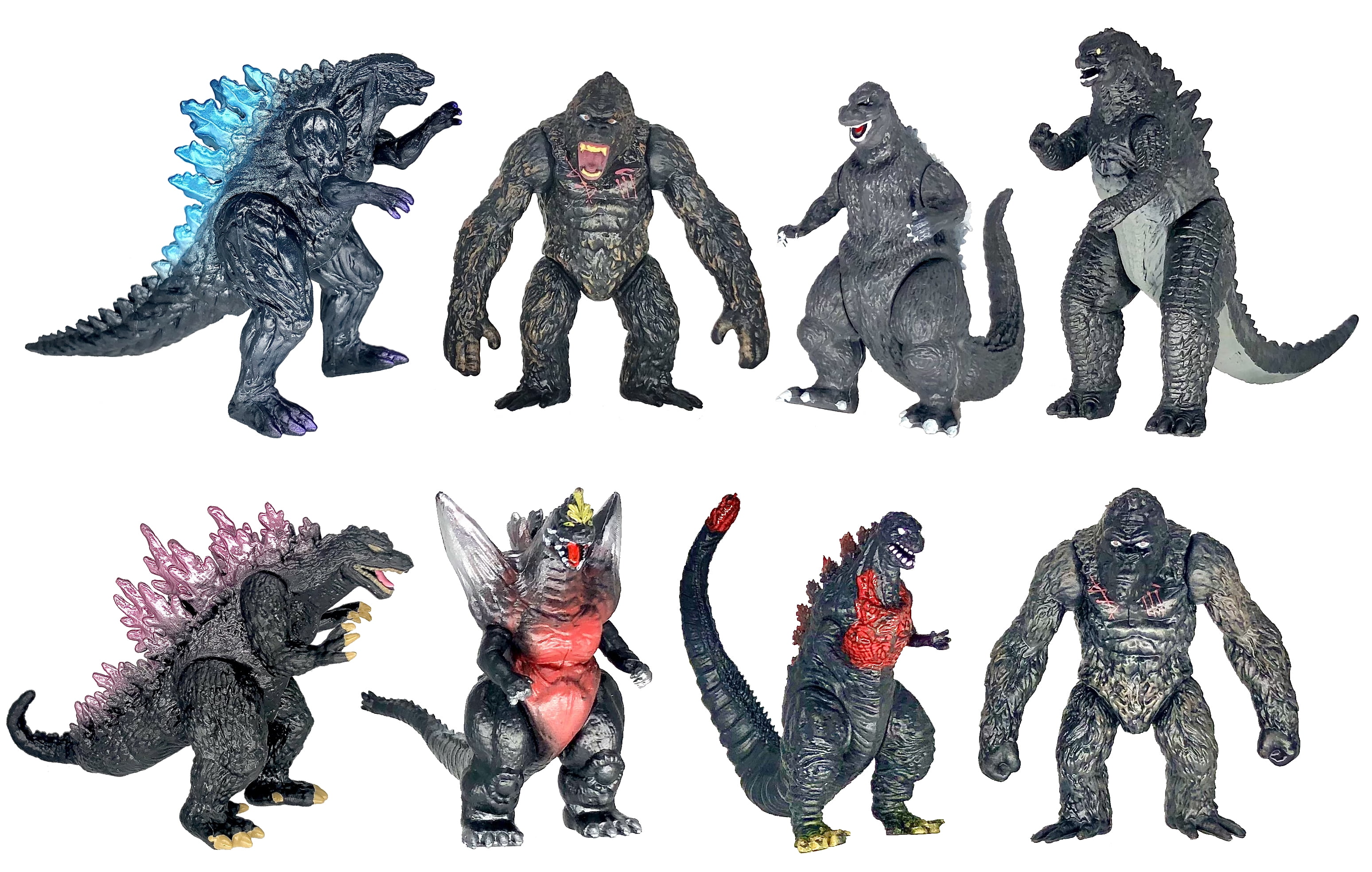 Details about   Godzilla vs King Kong toys 2021 movie character head to tail model kids doll 