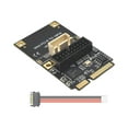thumbnail image 1 of Mini PCIe to USB3.2 Gen1 19Pin Expansion Card/ USB 3.2 Card Adapter for Windows XP 7 8 10 11 5Gbps/ High Performance Riser Board/ USB Header 4Pin Power Supply, 1 of 8