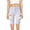 White, variant on Women's Distressed Shorts Ripped Hole Mid Rise Knee Length Stretchy Jean Shorts