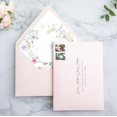 thumbnail image 4 of Envelopes PONATIA A7 Euro con solapa rosa rubor y delineador de flores, 50 unidades, 4 of 9