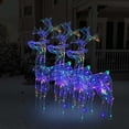 thumbnail image 1 of vidaXL Reindeer Christmas Decorations 3 pcs 60x16x100 cm Acrylic, 1 of 4