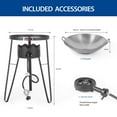 thumbnail image 4 of OuterMust Outdoor Propane Cooker with 20" Wok and 54,000 BTU Burner for Outdoor Cooking, 4 of 6