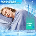 thumbnail image 4 of The Cold Blanket, 2025 New Cooling Blanket King Size Double-Sided Cooling, Summer Ultimate Cooling Blanket Prevent Night Sweats for Hot Sleepers, Keep Cool Night (Blue, 40 * 60 in), 4 of 7