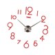 thumbnail image 3 of Reloj De Pared DIY Sin Marco Reloj De Pared 3D Grande Decoración De Pared Relojes Para Sala De Dormitorio Oficina rojo Colco Etiqueta engomada del reloj de pared 3D, 3 of 6