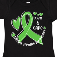 thumbnail image 4 of Inktastic Love and Care Mental Health Awareness Green Ribbon Boys or Girls Baby Bodysuit, 4 of 5
