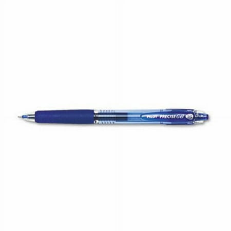 Pilot Precise Retractable Gel Ink Pen, Blue Ink, Fine, Dozen , Each
