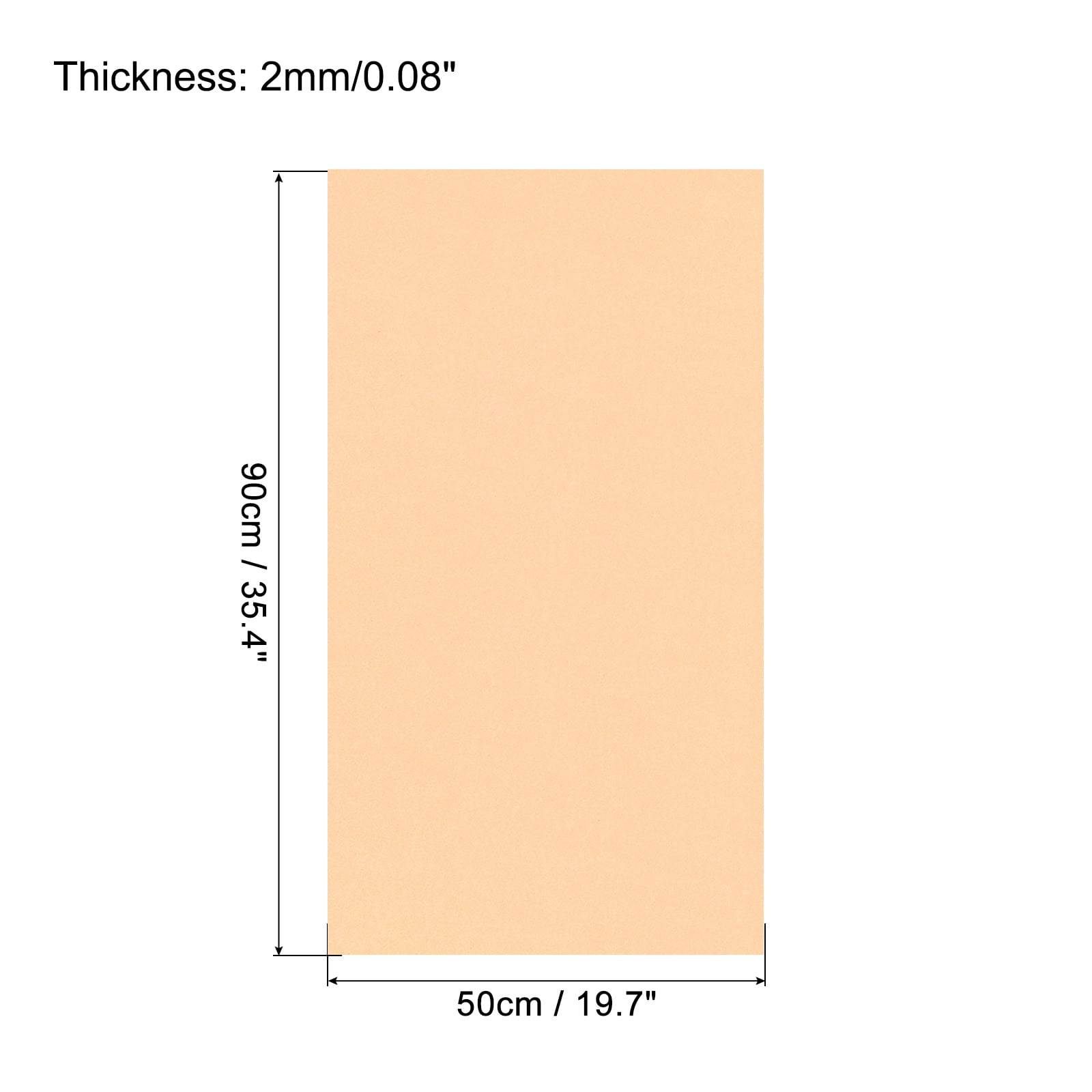 Uxcell EVA Foam Sheets Beige 35.4 Inch x 19.7 Inch 2mm Thick Crafts Foam Sheets for Costumes, Arts and Crafts Projects Pack of 5