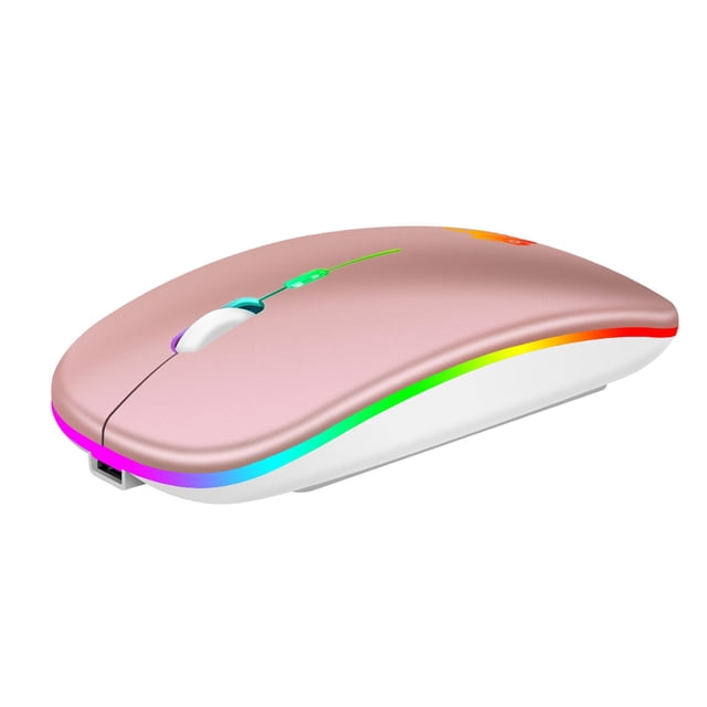 Ratón inalambrico LED fino Jinwen para PC portátil 2,4G 4 teclas ergonómico silencioso 1600DPI