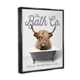 thumbnail image 4 of Stupell Industries Highland Cow Bubble Bath Animals & Insects Painting Black Floater Framed Art Print Wall Art, 25 x 31, 4 of 10