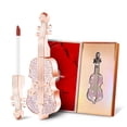 thumbnail image 1 of Gireatick Lápiz labial mate de larga duración en rojo aterciopelado Diseño único de apariencia de violín Lápiz labial líquido de niebla duradero resistente al agua con caja de regalo, 1 of 5