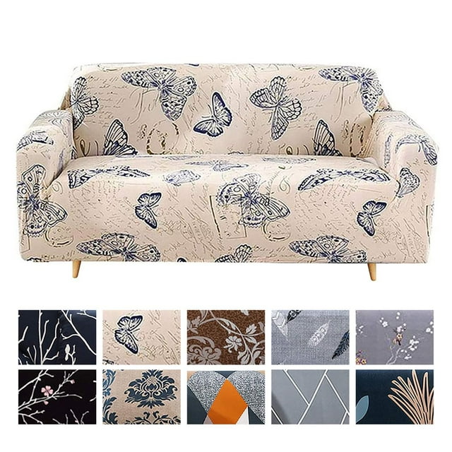 2024 Sofa Cover Fit Stretch Slipcover Elastic Fabric Printed Pattern Chair Loveseat Couch Settee Non Slip Sofa Covers Furniture Cover Protector Washable