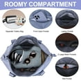 thumbnail image 3 of TRANSLINK Gym Bag for Women Men Waterproof Overnight Tote Luggage Bag with Trollery Sleeve, 3 of 8
