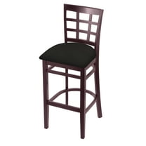 3130 25" Counter Stool with Dark Cherry Finish and Canter Espresso Seat