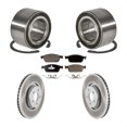 thumbnail image 1 of Transit Auto Front Wheel Bearing Coated Disc Brake Rotors and Ceramic Pads Kit for Car Ford Focus Lincoln MKC KBB-102104, 1 of 11