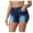 Dark Blue, variant on ABATAB Plus Size Jean Shorts for Women Stretch Slim Fit Denim Shorts Tight Trendy Cute Summer Denim Shorts with Pockets