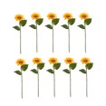 thumbnail image 1 of Girasol Artificial Delicada Flor Falsa Exquisita Simulación Ramo De Girasol Decoración Floral Tela De Seda Flores Adorno De Escritorio Para Escenario Boda Tienda Ventana 10Pcs Speravity HA019358-00, 1 of 5