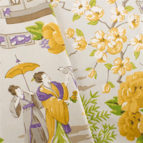 Multi P/Kaufmann Japanese Toile Print Home Decorating ...