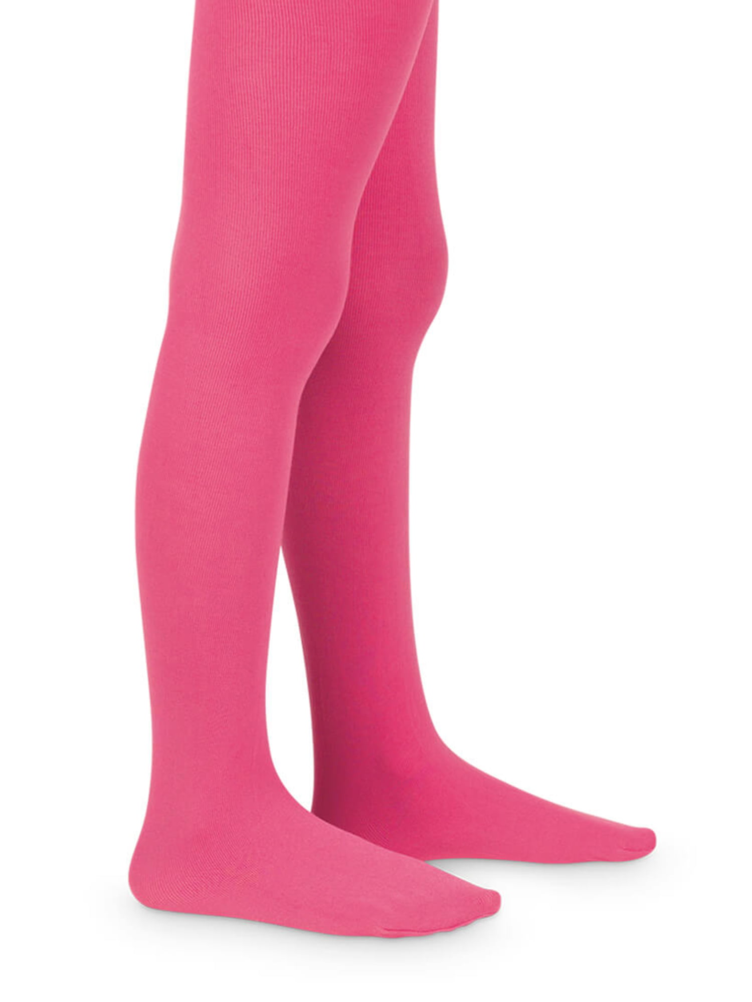 2 Pack Trimfit Toddler Girls Textured & Opaque Footed Tights Pink Size 10-14 