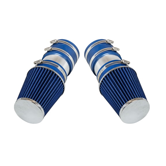 Rtunes Racing Short Ram Air Intake Kit   Filter Combo Compatible For 08-12 MB C300 3.0 / C350 3.5 (Blue)