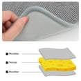 thumbnail image 2 of EEEkit 2pcs Dish Drying Mats, Absorbent Microfiber Kitchen Dish Drainers, 16 x 12", Gray, 2 of 6