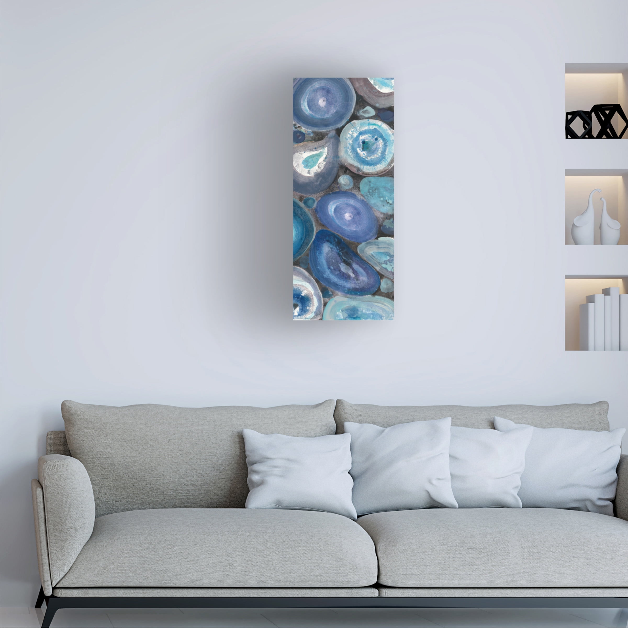 Trademark Fine Art 'Stone Circles Panel I' Canvas Art by Albena Hristova
