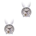 thumbnail image 2 of relayinert Cute Rabbit Deer Shaped Alarm Clock for Bedroom Nordic Style Playful and Endearing Blue Rabbit 2Set, 2 of 6