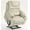 L1007-Velvet White, variant on LITVZ 180 Degrees Lay Flat Lift Recliner Chair with Heat and Massage, Dual Motor Infinite Position Electric Power Lift Recliners for Elderly, Big Man Up to 400 LBS, Seniors