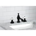 thumbnail image 2 of Kingston Brass KC7060PX Vintage 8 in. Widespread Bathroom Faucet, Matte Black, 2 of 5