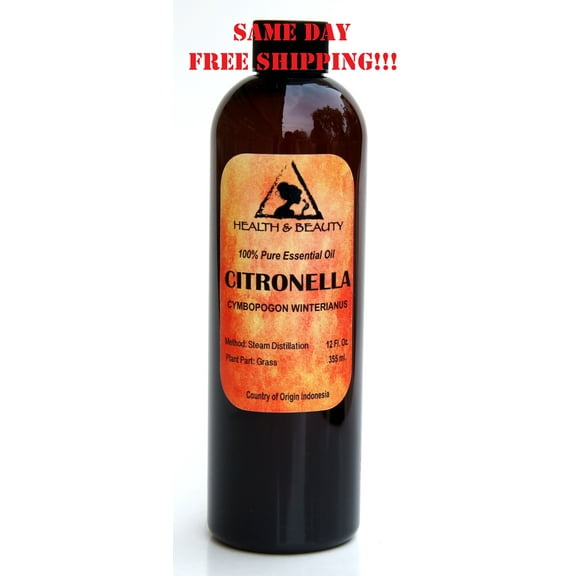 CITRONELLA ESSENTIAL OIL AROMATHERAPY 100% PURE NATURAL 12 OZ