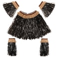 thumbnail image 1 of 1 juego de falda hula para fiesta hawaiana Luau, conjuntos para mujer, falda, accesorios hawaianos, 1 of 7