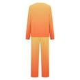 thumbnail image 3 of Hvobtty Ensemble Décontracté pour Femmes Manches Longues Col Rond, Mode Féminine Impression Non Positionnée Col Rond Manches Longues Pantalon Fendu sur le Côté, 3 of 4