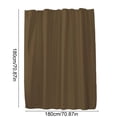 thumbnail image 3 of LiUMX Waterproof Polyester Shower Curtain , 70.87x70.87 Inches Thickened Solid Color Design with 12 Hooks, for Bathroom and Toilet Partition, 6 Color Options, 3 of 5
