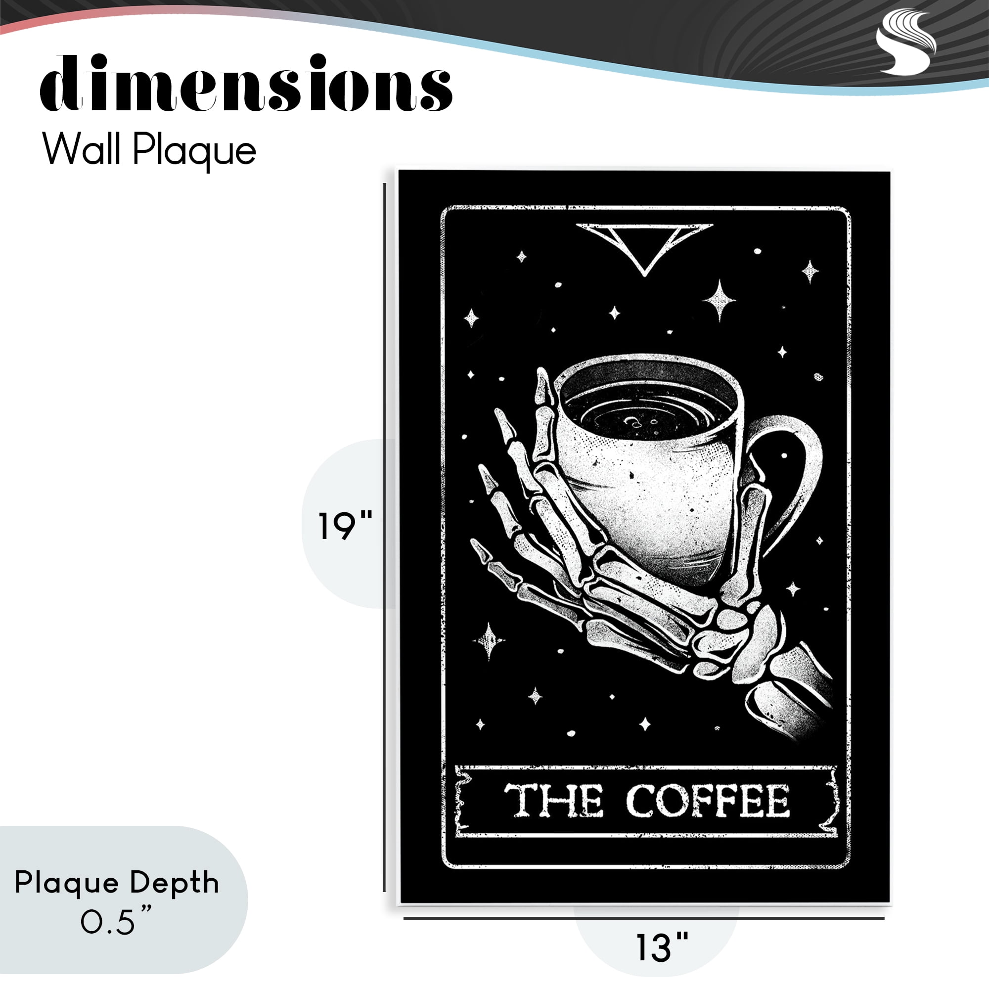 Stupell Industries The Coffee Tarot Card Wall Plaque Art, design by EduEly Designs