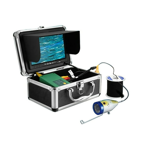 30M Underwater Winter Fishing Camera Fish Finder 7 Inch 1000TVL15pcs White LEDs   15pcs IR Lamp For Ice/Sea/River Fishing ,A Gift for The Angler