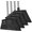All-black, variant on General Heavy Duty Broom, 55 Inch Long Handle Outdoor Large Angle Brooms, Commercial Broom for Sweeping Indoor, for Home Garage Kitchen Office Courtyard Lobby Patio Lawn Concrete, 4 Pack (Black)