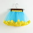 thumbnail image 6 of uublik Athletic Skirts Girls Blue with Shorts High Waist Tulle Skirts A-line Mesh Skirt Mini Tutu Skirts Dress Size 3T-8, 6 of 6